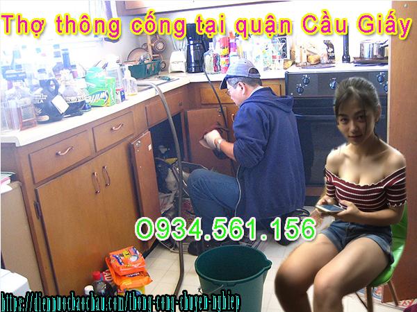 Thợ thông tắc cống ở khu vực quận Cầu Giấy gọi O934.561.156