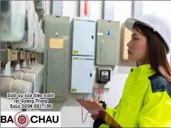 Sửa chữa điện nước tại phường Quang Trung  HĐ ZaLo Thợ O934.561.156