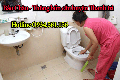 Thông tắc bồn cầu tại Thanh Trì Hotlne: O968.344.115