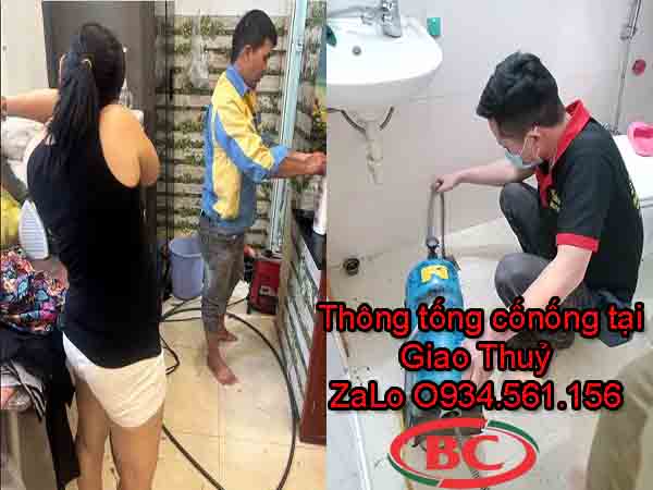 Dịch vụ thông tắc cống tại Giao Thủy – Thợ xử lý nghẹt bồn cầu – sửa chữa đường ống cống ngầm uy tín